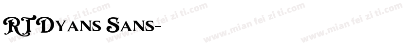 RT Dyans Sans字体转换